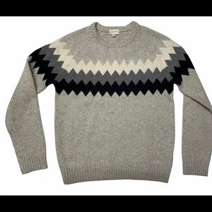 Club Monaco Merino Wool Crew Neck Cable Knit Sweater Size Small